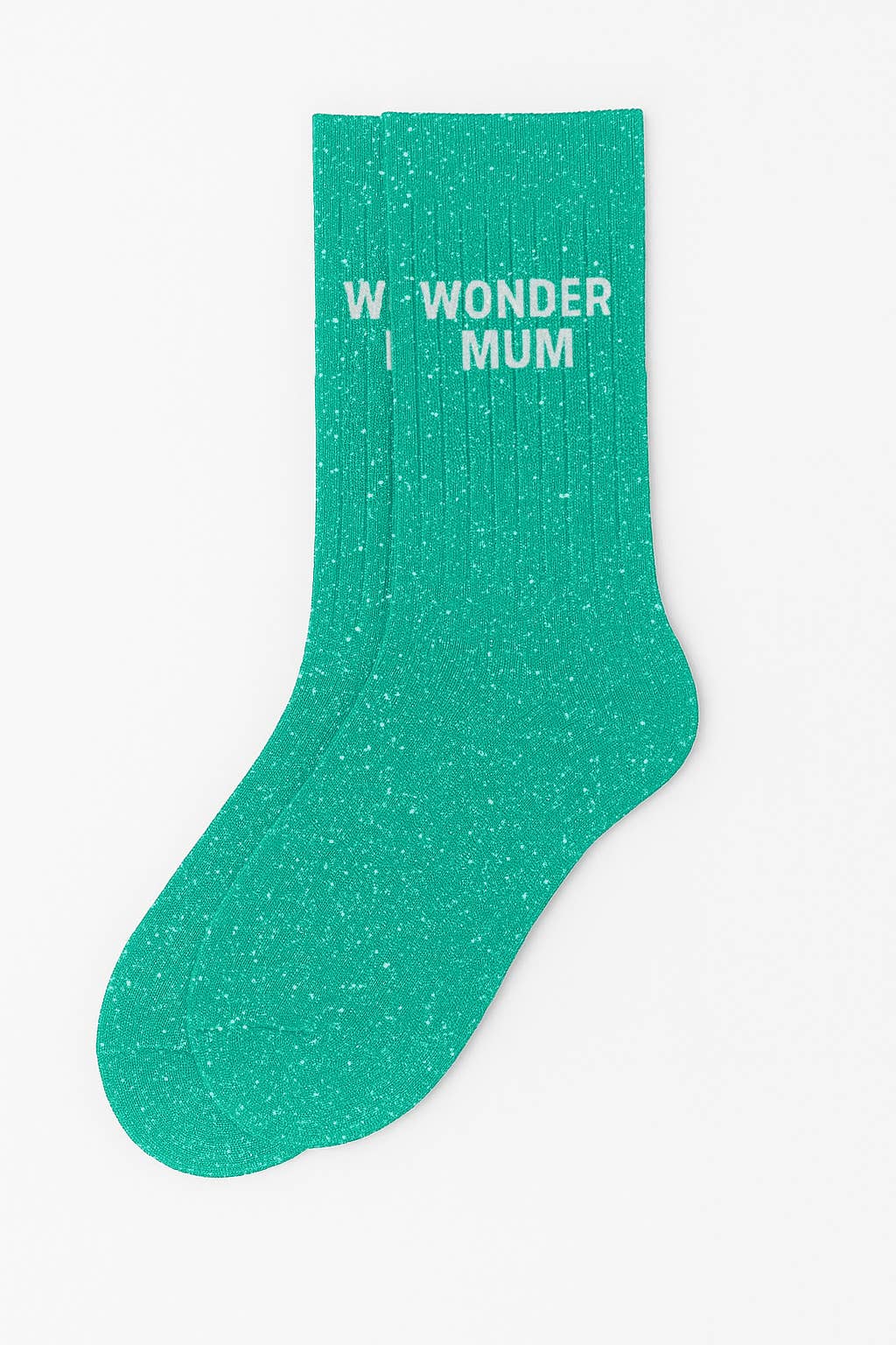 Wonder Mum Glitzersocken Grün