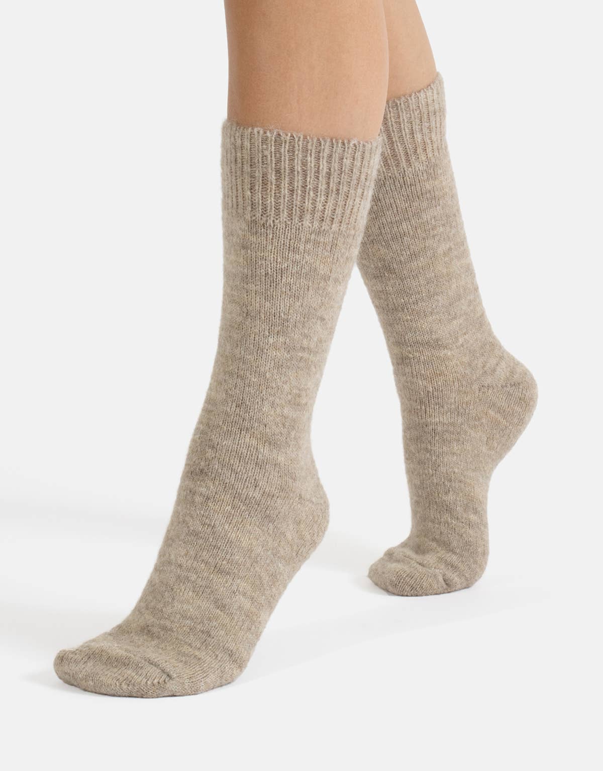 Alpakawollsocken Off-White Einheitsgröße 36-40