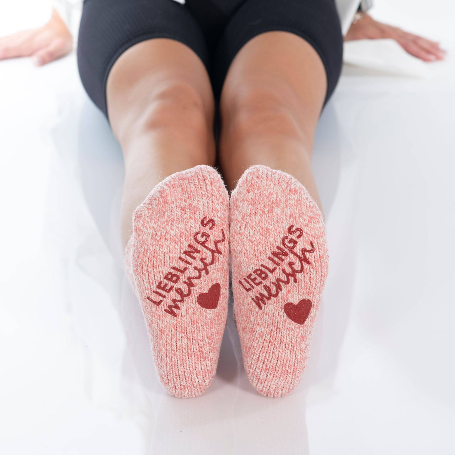 LIEBLINGSMENSCH Kuschelsocken Rot Größe 35-38