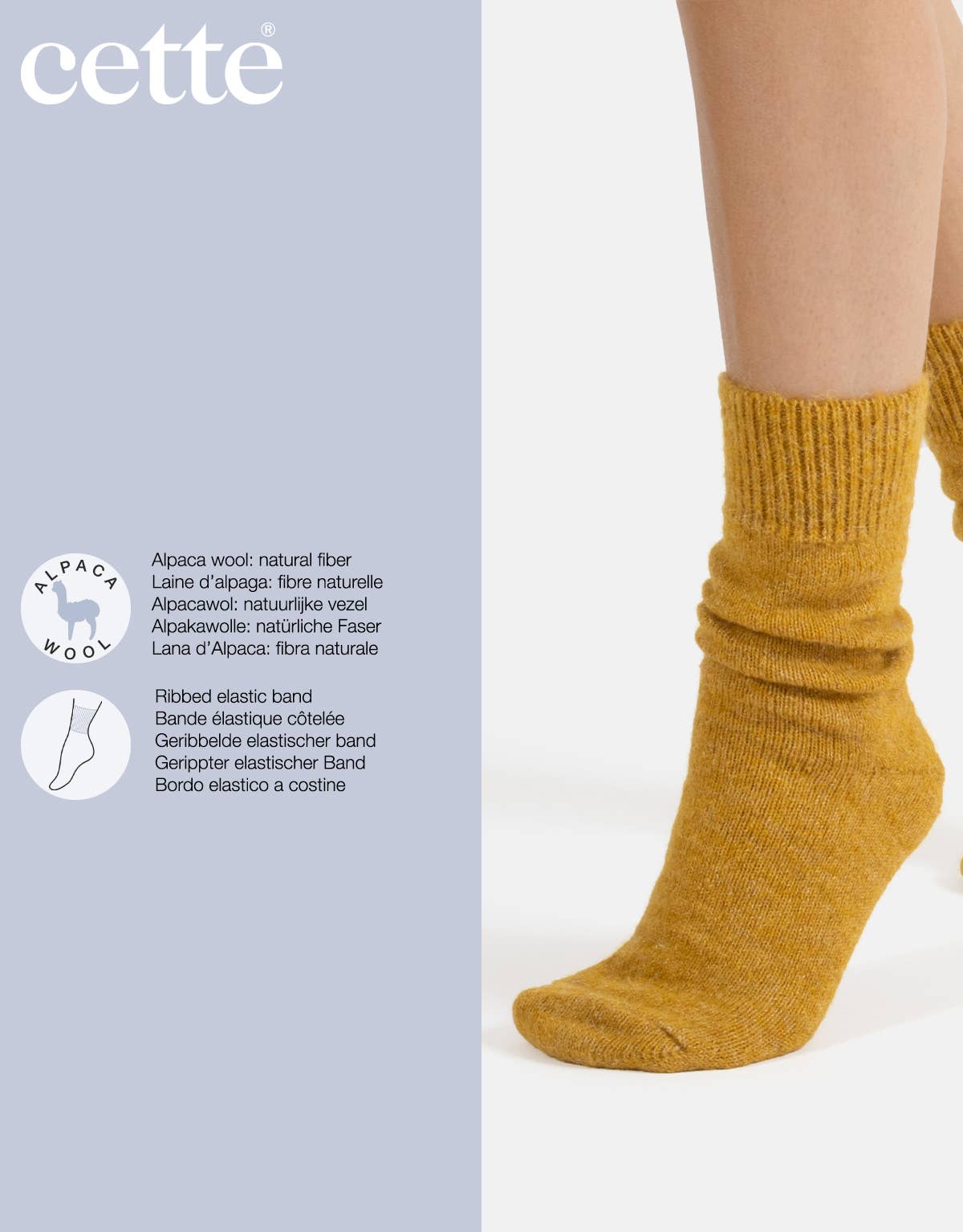 Alpakawollsocken Off-White Einheitsgröße 36-40