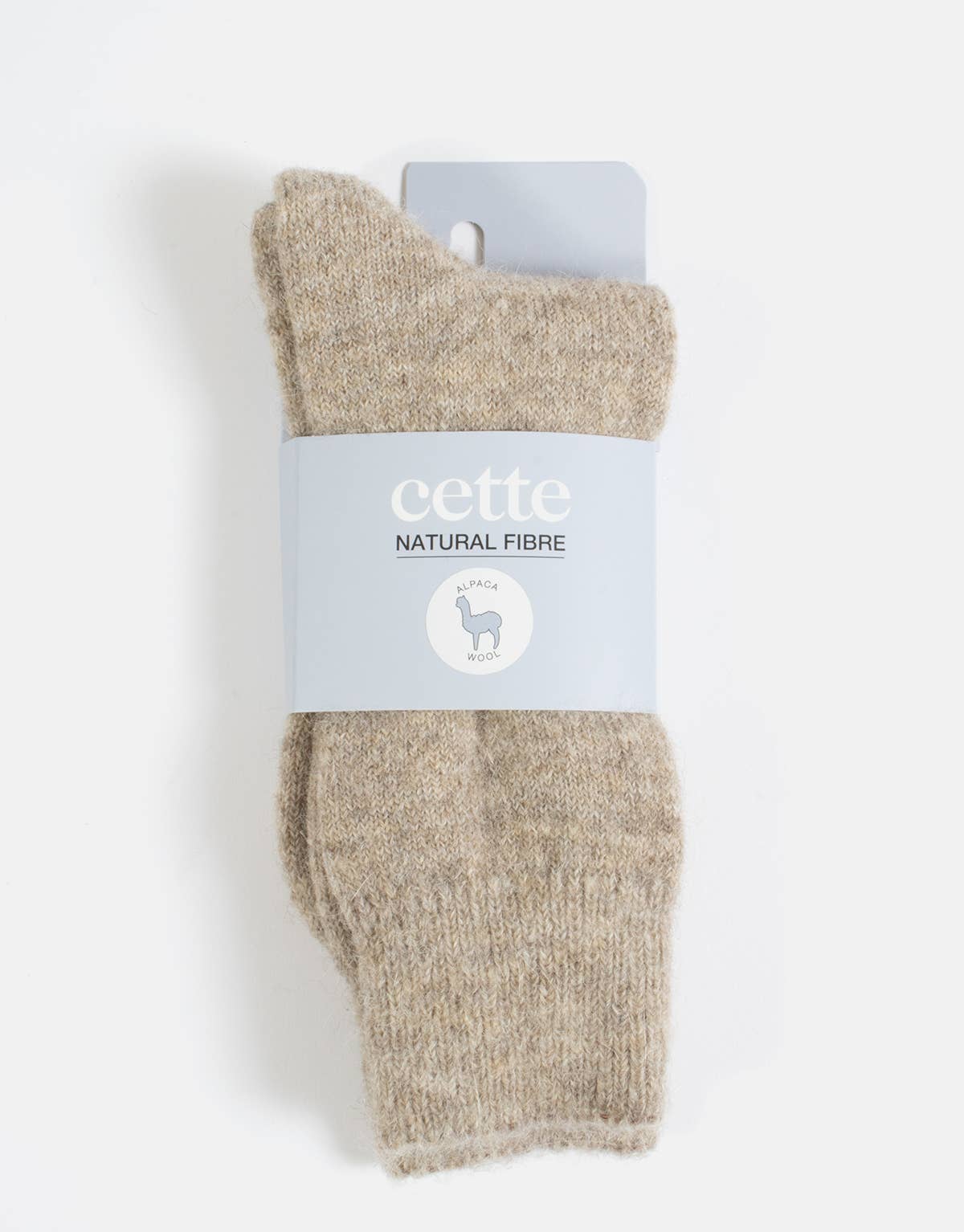 Alpakawollsocken Off-White Einheitsgröße 36-40