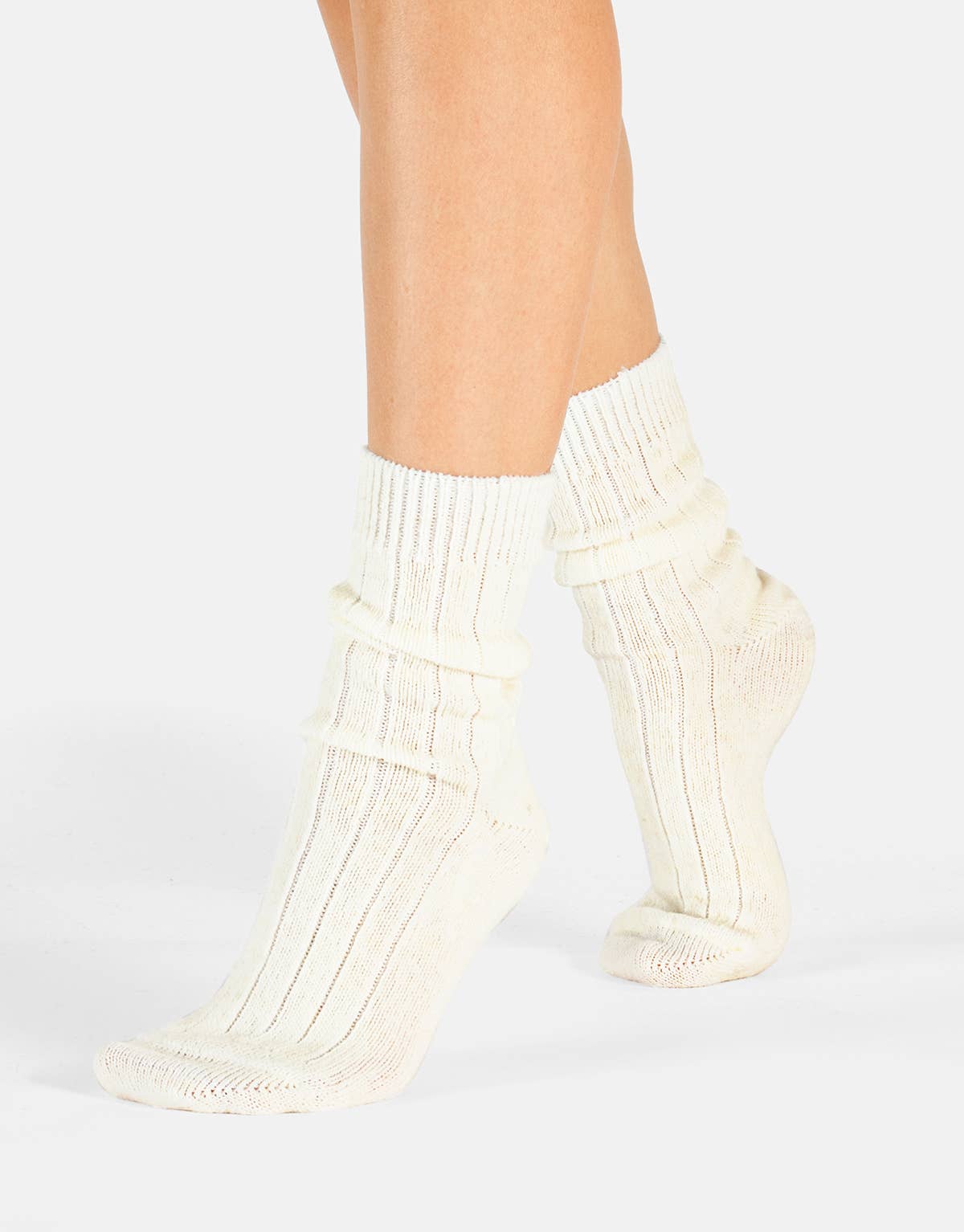 Alpakawollsocken mit Rippmuster Schokolade Einheitsgröße