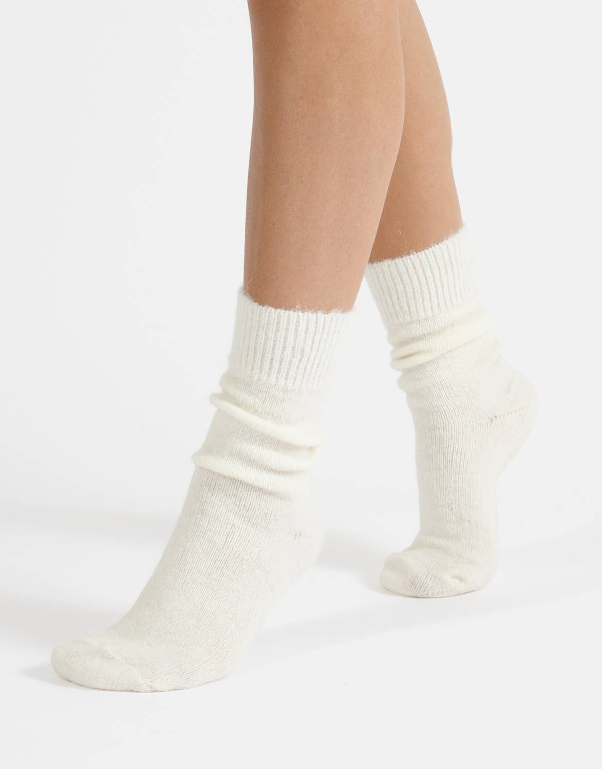 Alpakawollsocken Off-White Einheitsgröße 36-40