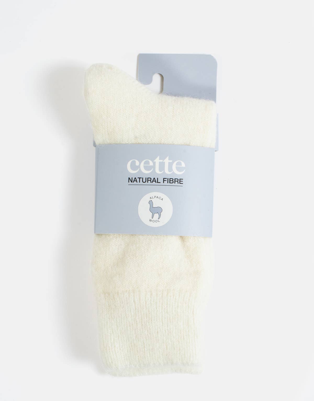 Alpakawollsocken Off-White Einheitsgröße 36-40