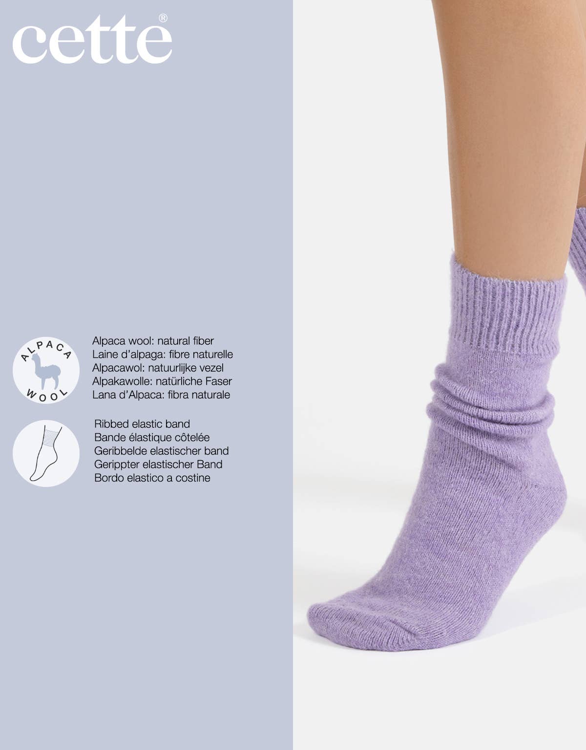Alpakawollsocken Off-White Einheitsgröße 36-40