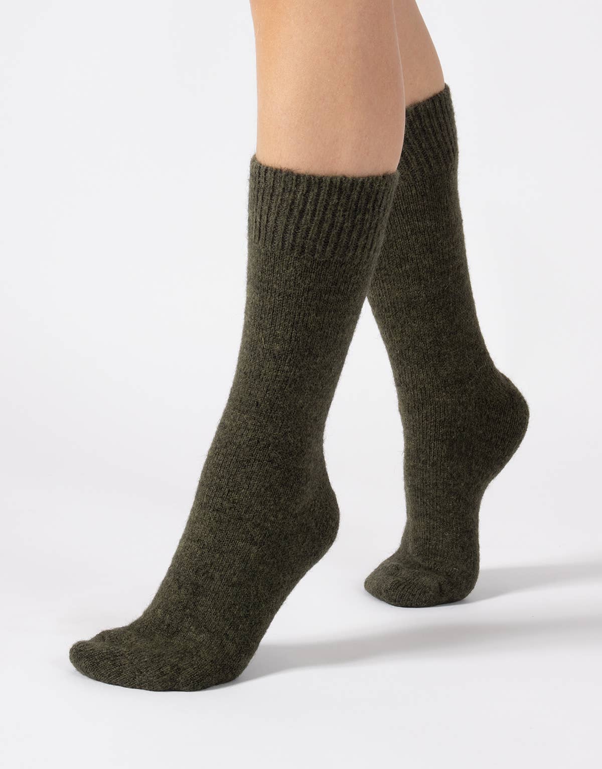 Alpakawollsocken Green Einheitsgröße 36-40