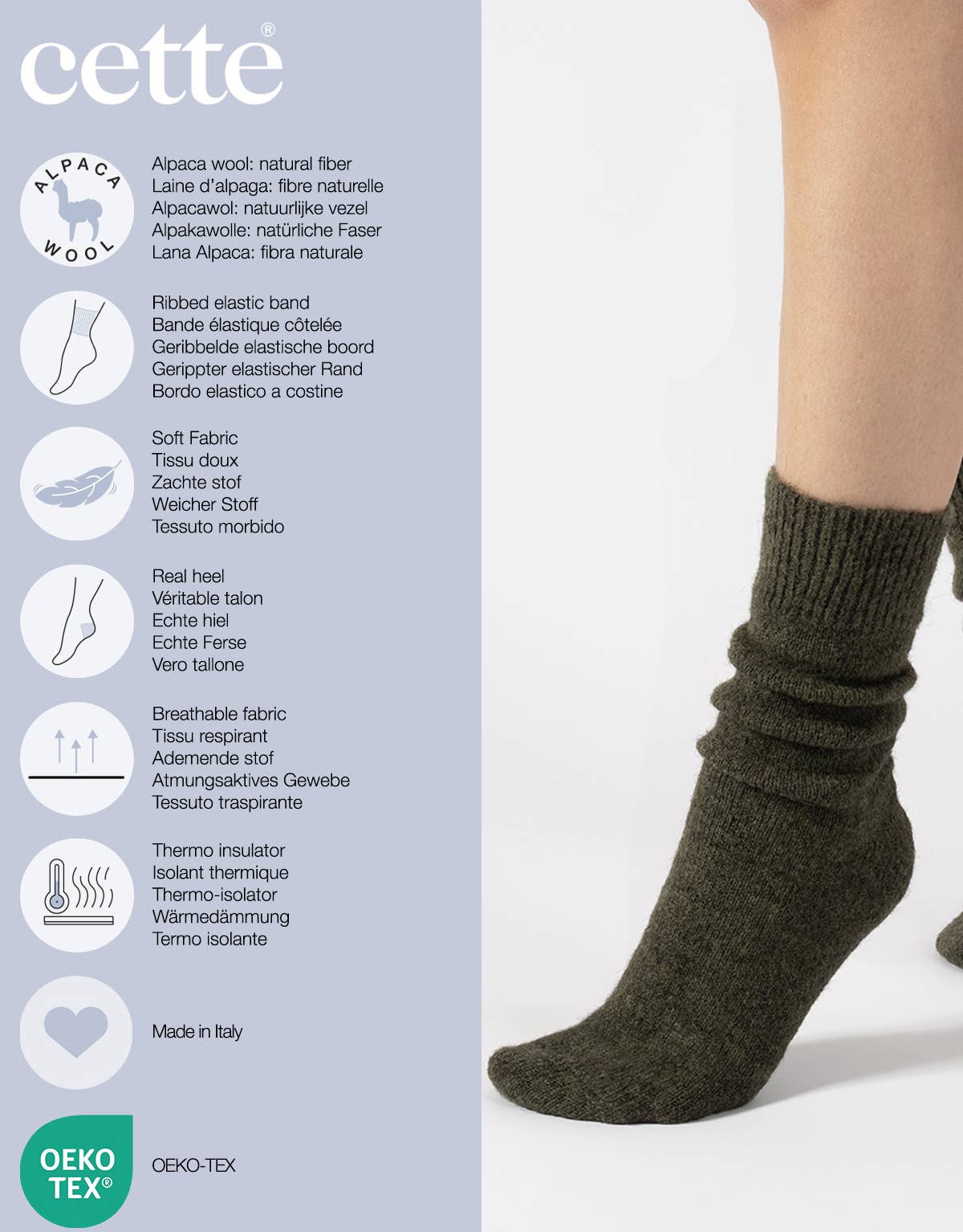 Alpakawollsocken Off-White Einheitsgröße 36-40