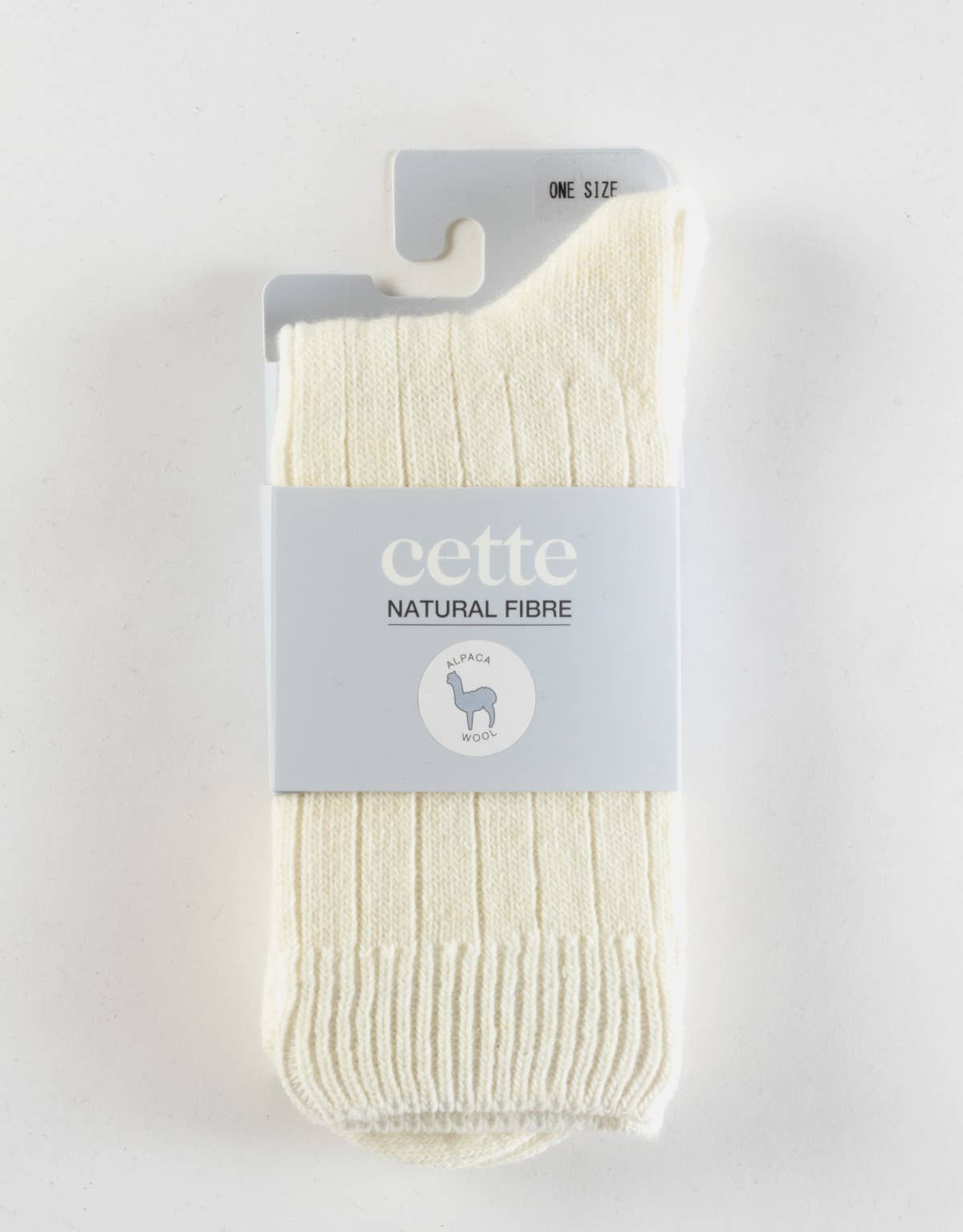 Alpakawollsocken mit Rippmuster Schokolade Einheitsgröße